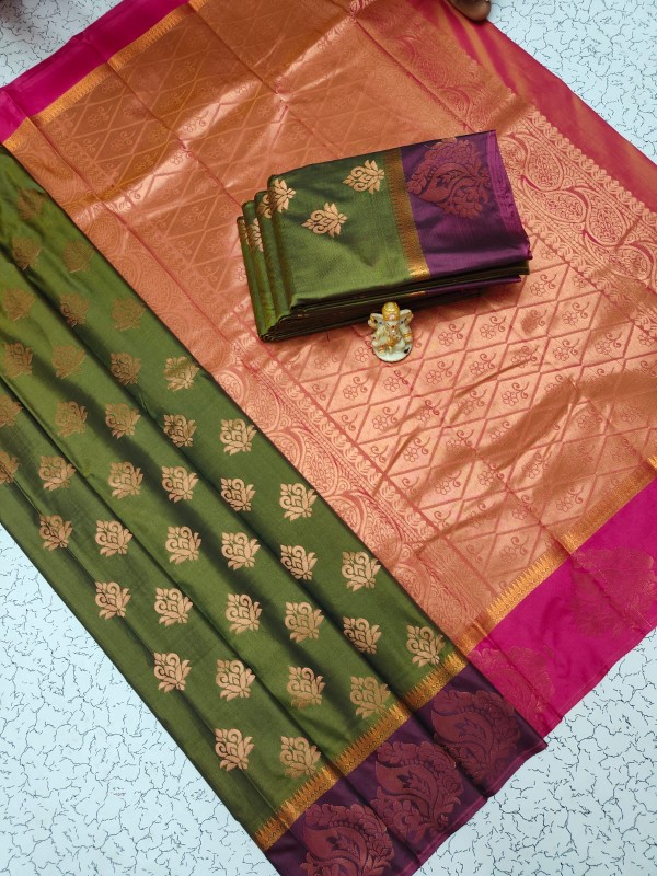 Elampillai Border Soft Silk Sarees