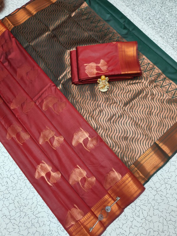 Elampillai Border Soft Silk Sarees