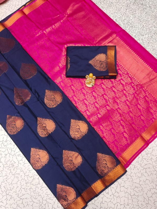 Elampillai Border Soft Silk Sarees