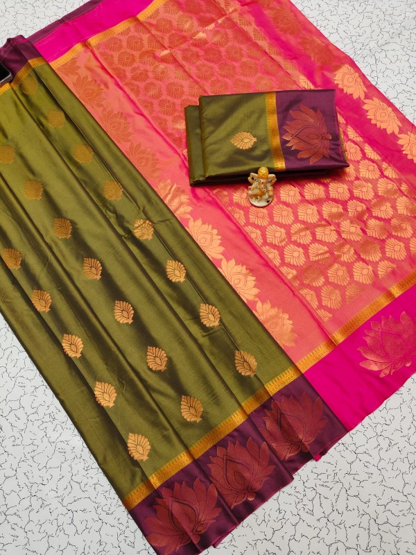 Elampillai Border Soft Silk Sarees