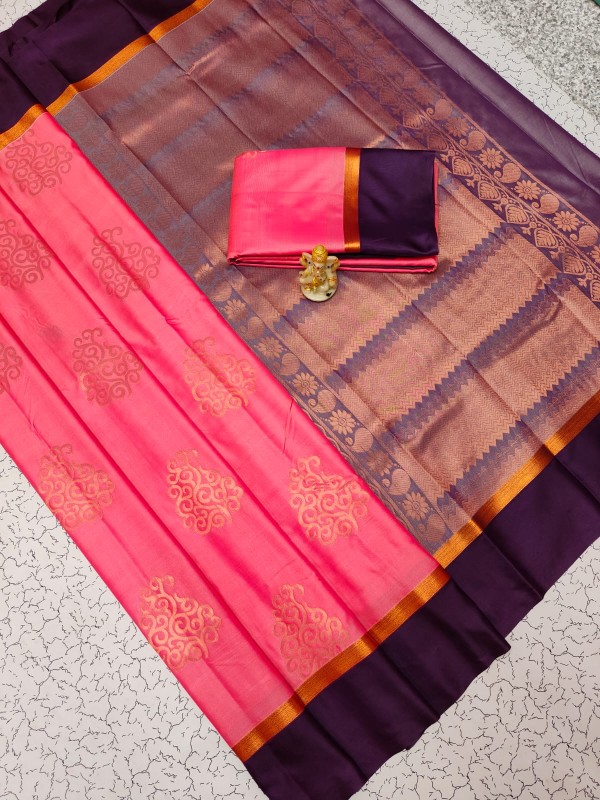 Elampillai Border Soft Silk Sarees